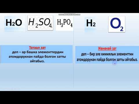 Видео: Сабактын темасы: Жонокой жана татаал заттар .№26 Т.Сатылганов мек,химия мугалими Камчыбек к Айназик