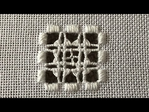 Видео: Hardanger embroidery filling stitches/Вишивка хардангер,ажури.