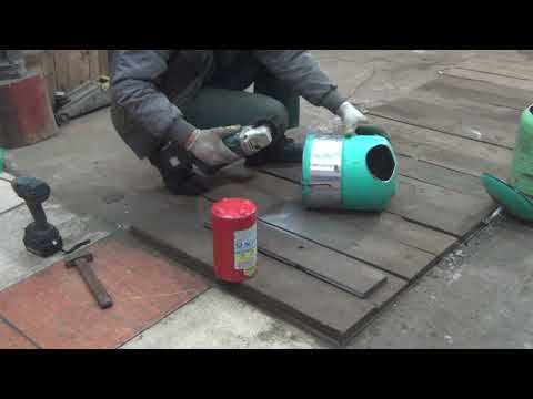 Видео: Отопление для гаража. Самодельная печка.