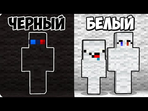 Видео: ⚫️⚪️ПРЯТКИ НО ТОЛЬКО ЧЁРНЫЙ И БЕЛЫЙ ЦВЕТ В МАЙНКРАФТ! ШЕДИ ЛЕСКА И НУБИК ЧЕЛЛЕНДЖ MINECRAFT