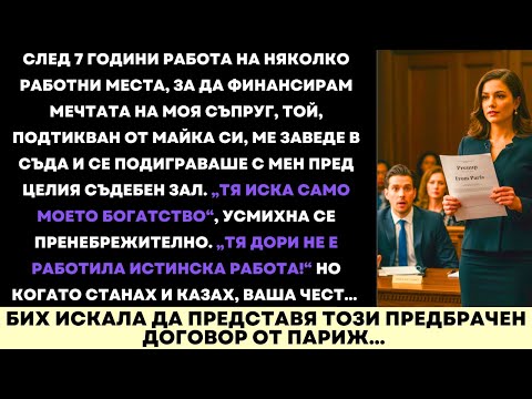 Видео: След 7 Години Подкрепа На Мечтата На Съпруга Ми, Той Ме Съди — Ето Какво Се Случи