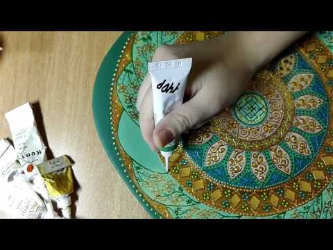 Видео: Роспись тарелки от Яны Шапран