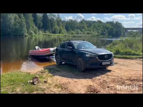 Видео: Крепление лодки пвх Азимут Эверест 385 на прицепе МЗСА Компакт