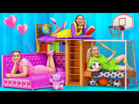 Видео: Строим трёхэтажную кровать для тройняшек с Multi DO Challenge