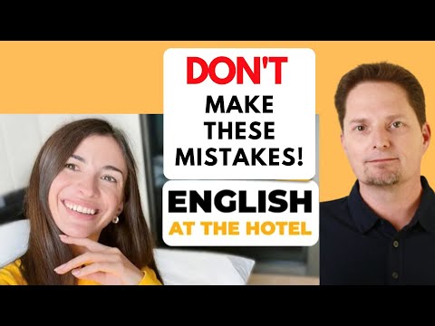 Видео: English in a hotel / Avoid mistakes made by Marina Mogilko from linguamarina / Марина Могилко