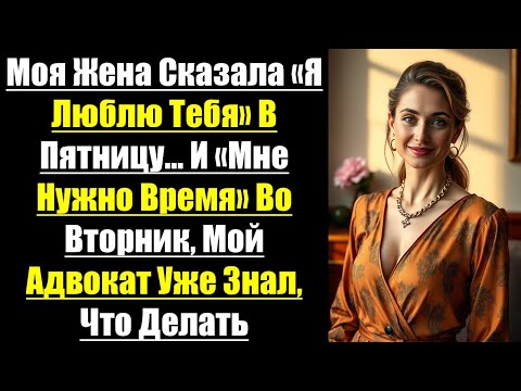 Видео: Моя Жена Сказала «Я Люблю Тебя» В Пятницу… И «Мне Нужно Время» Во Вторник, Мой Адвокат Уже Знал...