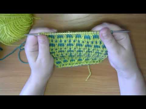 Видео: Ленивый жаккард. Простые узоры. Узор №5.