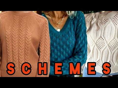 Видео: Самые популярные вязаные свитеры, джемперы,пуловеры+схемы The most popular knitted sweaters+patterns