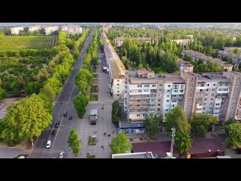 Видео: Полет над Мелитополем 2020. Микрорайон. Сквер. Елена. Проспект Победы. СШ 14.