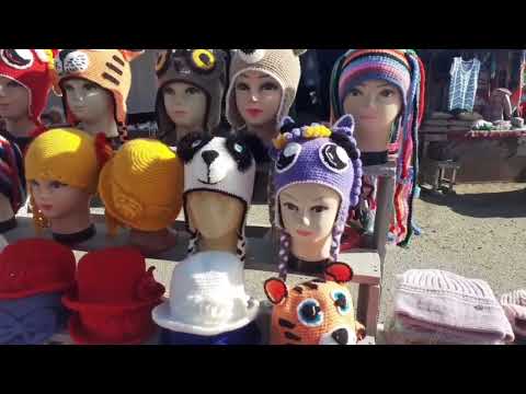 Видео: г Черкесск. Рынок. Успейте только по субботам, Рынок широкий ассортимент вязаных и х/б изделий.