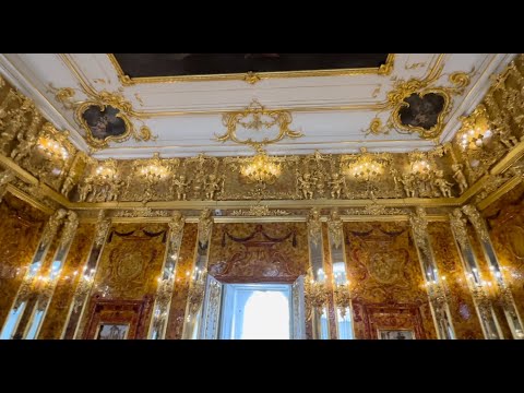 Видео: Хотите увидеть Янтарную комнату и многое другое в Екатерининском дворце в Царском Селе - идем с нами