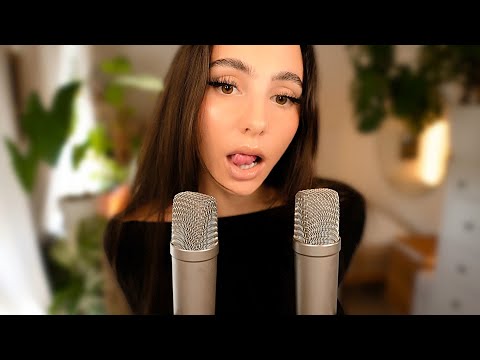 Видео: ASMR чистые влажные звуки рта 👄 с 2 микрофонами 🎙️🎙️ Без разговоров 🤫