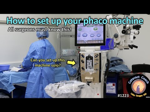 Видео: CataractCoach 1223: узнайте, как настроить аппарат для факоэмульсификации