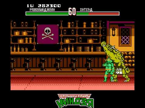 Видео: прохождение Teenage Mutant Ninja Turtles Tournament Fighters (nes)