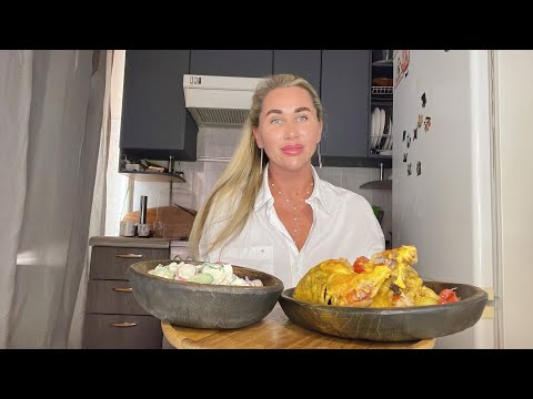 Видео: МУКБАНГ /САЛАТ ВЕСЕННИЙ И КУРИЦА С КАРТОШКОЙ /