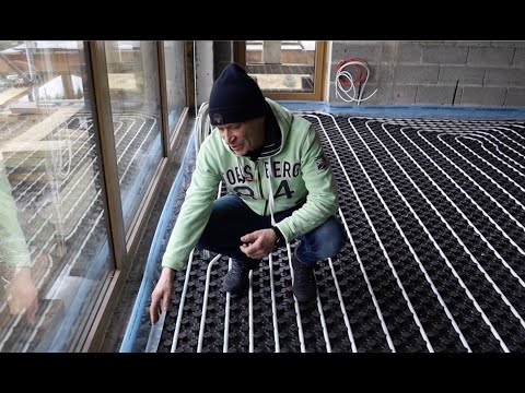 Видео: Монтаж теплых полов в жилых помещениях. Шаг намотки.