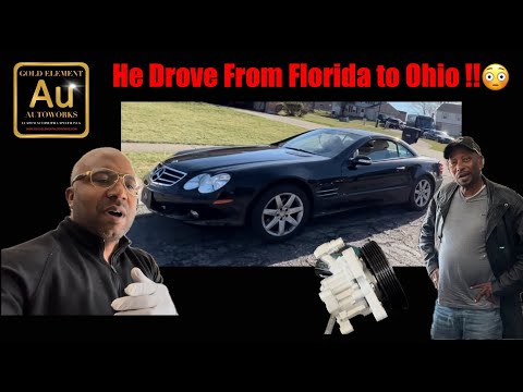 Видео: ⭐️ Насос ABC Mercedes SL500 снят и насос гидроусилителя руля установлен 😊Приехал из Флориды в Ога...