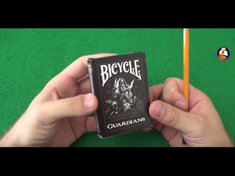 Видео: Обзор колоды карт Bicycle Guardians. Где купить карты для фокусов. Playing card deck review