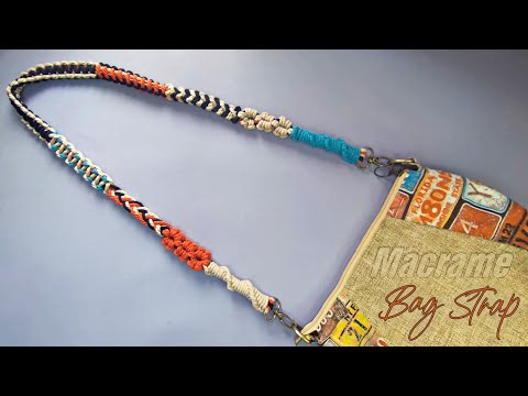 Видео: Сделай сам ремешок для сумки макраме | Учебное пособие по ремешку для сумки макраме