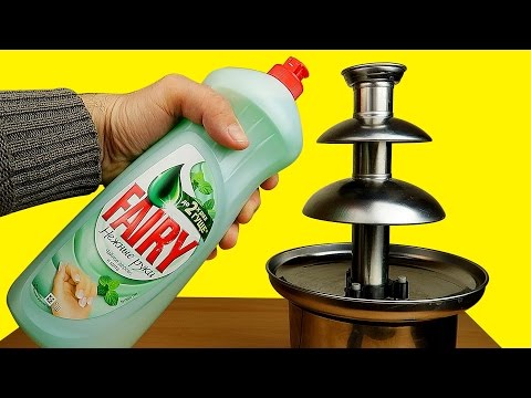 Видео: Шоколадный фонтан из ФЭРИ, Жидкого мыла и Манной каши!