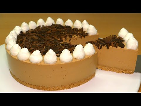 Видео: Кофейный чизкейк без выпечки (Без яиц, Без духовки)