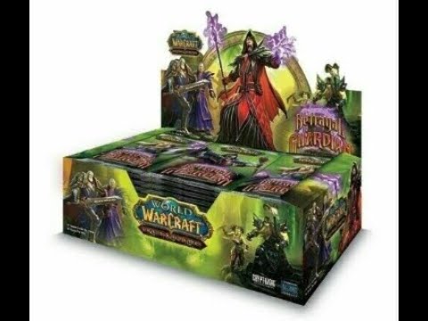 Видео: Распаковка World of Warcraft TCG Betrayal of the Guardian box: DROP?Yes.Unboxing Loot boxes.