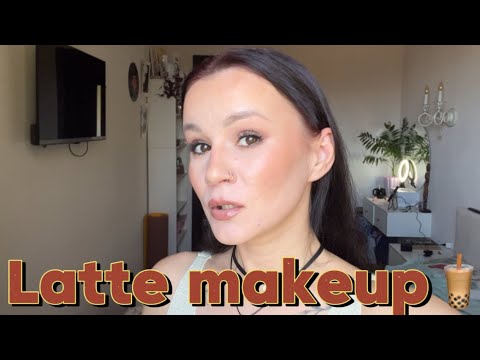 Видео: Latte Makeup | трендовый осенний макияж 🍂🧋🤎 #макияж 