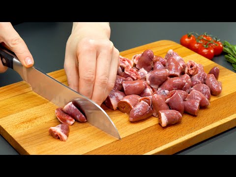 Видео: Такого блюда вы еще никогда не ели! Вкусный рецепт куриных сердечек Быстро и просто!