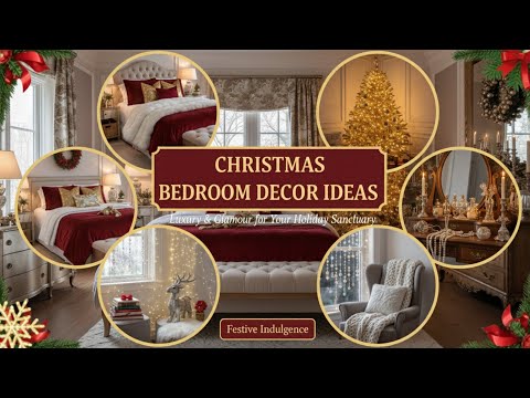 Видео: 107+ идей уютного рождественского декора спальни 2025 года | Праздничный декор интерьера и оформл...