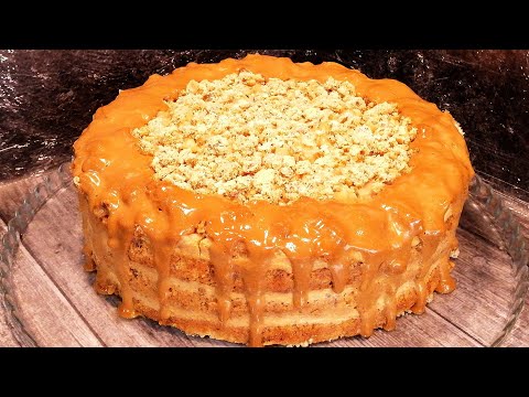 Видео: Потрясающе вкусный торт "КАРАМЕЛЬНАЯ НОЧЬ"! Торт с богатым вкусом за доступные деньги.