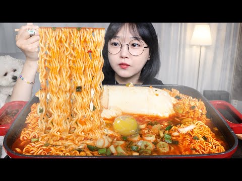 Видео: Острая лапша с мягким тофу🔥🍜Mukbang ASMR