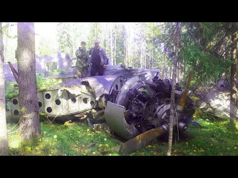 Видео: Поход к месту крушения самолета ТС-62  Туруханск