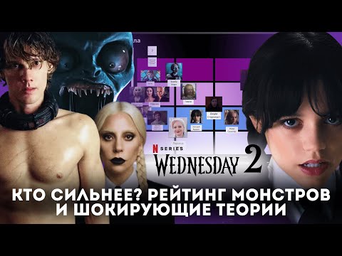 Видео: Wednesday 2: Кто сильнее? Рейтинг 14 монстров и шокирующие теории о главном злодее