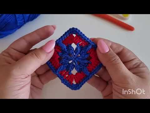 Видео: Лёгкий квадратик крючком! СПРАВИТСЯ ДАЖЕ НАЧИНАЮЩИЙ! #crochet #квадрат #tutorial #diy #square