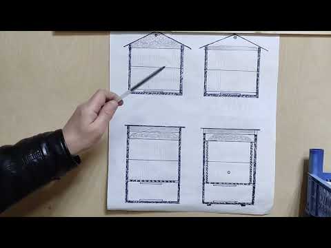 Видео: Вентиляция при зимовке пчел на улице.