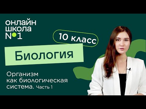 Видео: Организм как биологическая система. Часть 1. Биология 10 класс. Видеоурок 20