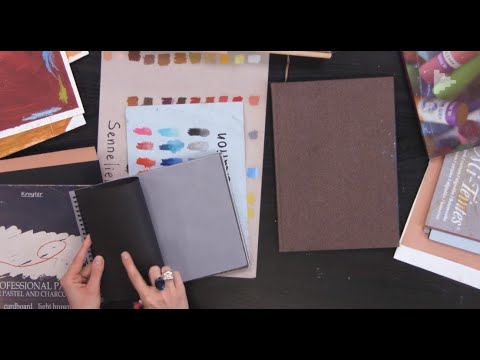 Видео: Бумага для рисования масляной пастелью. Рассказывает художник Ольга Гусева