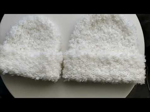 Видео: ШАПОЧКА  ЗА 2 ЧАСА СПИЦАМИ~ПЕХОРКА БУКЛИРОВАННАЯ