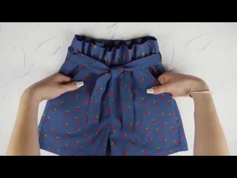 Видео: Как сшить летние шорты Саманта с поясом