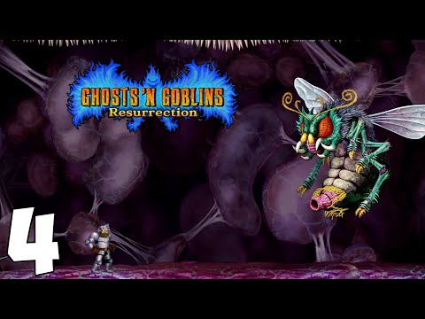 Видео: Ghost 'n Goblins Resurrection. Прохождение. Часть 4 (Огромный Пчёл)