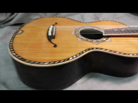 Видео: Старинная семиструнная немецкая гитара после ремонта + бонус трек