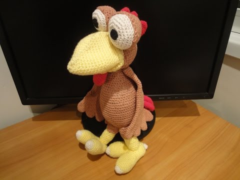 Видео: Петух Морхухн Ч-1 Cock Moorhuhn Crochet Р-1