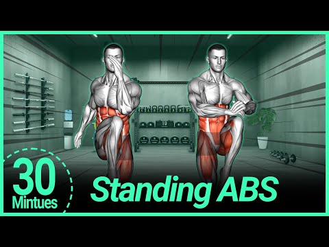 Видео: 30 минут! Тренировка пресса стоя ➜ Самый простой способ накачать пресс дома.