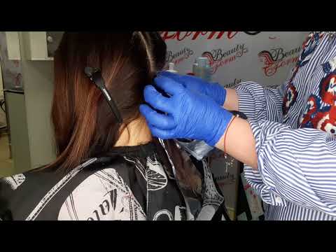 Видео: contrasting airtouch + мелирование  на тёмных волосах.