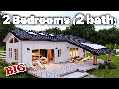 Видео: Внутри современного загородного дома в окружении природного ландшафта (экскурсия по дому)