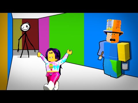 Видео: НАЙДИ ЦВЕТ чтобы ВЫЖИТЬ в ROBLOX! СТИКМЕН охотиться НА НАС! ПОБЕГ ИЗ ЦВЕТНОГО ЛАБИРИНТА!