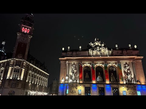 Видео: Лиль ,вечер в центре города