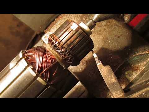 Видео: Восстановления якоря от УШМ без перемотки.