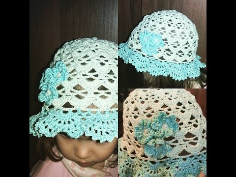 Видео: Вязаная шляпка "Нежность"(crochet hat)