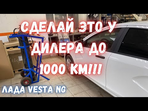 Видео: Веста NG первая 1000 км - кондиционер / датчик педали тормоза и первое посещение дилера